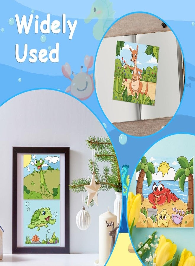 PATPAT® Cartoon DIY Water Coloring Book for Age 3+, 16 Sheet Fun Animal World Pre-Outlined Drawing Book with Brush Pen & 7 Color Pigments, Kids Painting Art Craft Set for Early Learning, Creativity - Image 4